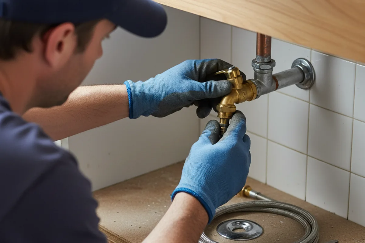 Shutoff valve and fitting work during Emergency Plumbing in Sedalia